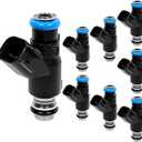 Fuel Injectors Set of 8 Compatible with Chevy 2010-2017 Express Silverado Suburban Fuel Injector Replacement for GMC Savana Yukon Sierra Express Rainier Replace 12613411