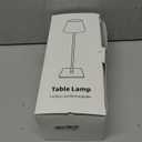 KDG 2 Pack Cordless Table Lamp, Portable LED Desk Lamp, 5000mAh Battery Operated, 3 Color Stepless Dimming Up, for Restaurant/Bedroom/Bars/Outdoor Party/Camping/Coffee Shop Night Light(White)