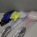 Pack of 12 Badminton Rackets Set Including Rackets, Nylon Shuttlecocks and Carry Bag for Outdoor Backyard Games Beginners (Light Pink, Light Blue)