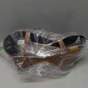 Wonderjune Empty Gifts Baskets with Mother's Day Leather Gift Bags Ribbons Greeting Cards Empty Baskets with Handles for Mother's Day Lover Birthday Shower Favor Wrapping Gift(Brown,Large)