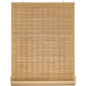 UNISHADES Blackout Bamboo Blinds, w/Lining, 34 1/4" W × 48" H - Natural