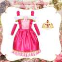 VGOFUN Princess Dress Up Clothes for Little Girls Princess Costume Princess Dresses Toddler Christmas Birthday Gift Aged 3-6
