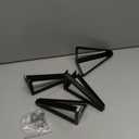 6 Inch Solid Metal Furniture Legs, Heavy Duty Black Furniture Sofa Feet, DIY Replacement Couch Legs, Suitable for Sofas, Coffee Tables, Cabinets - with Rubber Floor Protectors (Set of 4)