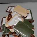 12 Pcs Christmas Picture Frame Ornaments for Tree Small Hanging Photo Frame Ornaments 2.76 x 4.33 Inch Brown Green Beige for Christmas Tree Decor Home Party