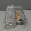 Toploader Storage Box, Trading Card Storage Box with 5 Dividers, Hard Plastic TCG Card Storage Box for Top Loaders, Large for 165 Toploaders 650 Cards (2 Pack)