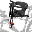 Toddler Bike Seat,1-3 Years Old Front Kids Bike Seat, Baby Bike Seat With Full Surround Guardrail, Safety Handle and Comfortable Pedals, Easy and Quick Installation of Toddler Bike Seat for Adult Bike