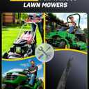 OCPTY High-Lift Blades 42 '' Mower Blades Fit for John Deere d105 d110 d125 d130 LT160 LA135 42 inch blades for John Deere AM137327, AM141032, M154061 2Pack