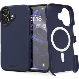 Crave Compatible with iPhone 17 Case, [Compatible with MagSafe] Shockproof Protection Dual Layer Case for Apple iPhone 17 (6.3 inch) - Navy
