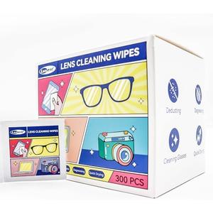 Lens Cleaning Wipes, 600 Count - Streak-Free Screen Cleaning Wipes for Glasses, Camera Lenses, Phone Screens & Electronics, Safe for Anti-Glare & Coated Lenses, Individually Wrapped