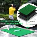 GAIARENA Outdoor Indoor Rug Turf Mat Doormat for Patio/Porch/Golf Simulator/Exercise/Fitness/Flooring, 75.6 x 49.6 in (6.3 x 4.13ft, 0.71 in Thick)