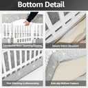 PJYuCien Dog Playpen Bottom Pad and Cover Fits for 36 Inch 4 Panels Exercise Pet Pen,Grey