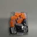 Firbon Paper Cutter Replacement Blade with Automatic Security Safeguard Design for A4 Black and White Paper Trimmer, Orange and Black (10 Pack)