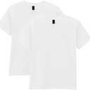 Gildan Youth DryBlend T-Shirt, Style G8000B, 2-Pack (White, L)