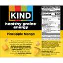 3 x KIND Healthy Grains Energy Bars, Pineapple Mango, Gluten Free, Healthy Snacks, 20g Whole Grains, 5 Count, BBD 08//12/2026