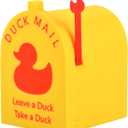 Cruise Duck Mailbox Magnet, Magnetic Wall Mounted Mini Mailbox for Cruise Ship Door Decorations, Mini Duck Decor Fits Refrigerator and Metal Surfaces