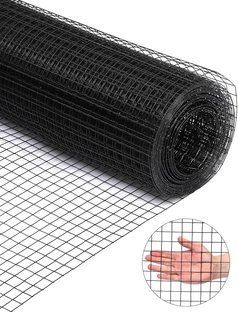 GAOMON Hardware Cloth 1/4 Inch, Chicken Wire Fencing 23 Gauge, 24" X 50' Galvanized Wire Mesh Roll, Raised Garden Bed Supports Wire Mesh Fence - Prevent Snakes, Raccoons, Foxes