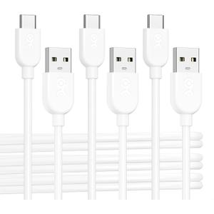 Cable Matters 3-Pack Long USB A to USB C Cable 10ft in White, Support Apple CarPlay, Android Auto, USBA to USBC Charging Cable for iPhone 16/15 Pro Max Plus, Galaxy S23
