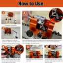 QTG Manual Chain Saw Sharpener,Adjustable Clamp & Precision Guide,Portable Metal Attachment,8-22" Chain/Electric Saws
