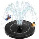 3.5W Solar Fountain for Bird Bath, Solar Water Fountain Outdoor with 6 Nozzles & 4 Fixed Rods, Solar Fountain Pump Water Pump for Garden, Pond, Fish Tank, Pool