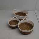 Oval Water Hyacinth Basket 3Pcs