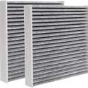 CF10285 CP285 Cabin Air Filter Fit for Toyota Camry Corolla Rav4 SIENNA Highlander for Lexus NX200T NX300 ES350 RX350 RX450H, Cabin Filter Replacement with Activated Carbon, 2 Pack