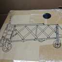 43'' Extra Long Folding Wagon with Extended Tailgate, Black