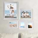 LaVie Home 11x14 Picture Frames (1 Pack, Distressed White) Rustic Single Photo Frame with Plexiglass for Wall Mount Display, for Home Decoration, Office Decor
