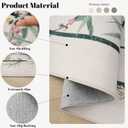 Runner Rug 2x6 Chinoiserie-Style Floral Vintage Kitchen Rugs Non Slip Washable with Rubber Backing Soft Carpet for Laundry, Bedroom, Bathroom, Beige