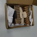 4 PCS Cloud Claw Clips for Women, Unsnappable Soft Hair Claws for Lying Down & Driving |Strong Hold Hair Claws for Thick Curly Hair | Hair Claw Clips for Hat, Hair Accessories for Sleeping & Travel (Brown-black)