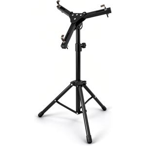 Snare Drum Stand,Adjustable Angle Snare Stand,Fit for 10-12 Inch Snare Drum, Drum Practice Pad,Height Range 22-36 Inches for Drum Beginners, Black