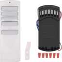 A25-TX001-R1/ A25-TX00I Universal Ceiling Fan Remote Control Kit for Harbor Breeze Honeywell Hampton Bay Hunter, 3-Speed Light Dimmer, Replacement KUJCE10716, KUJCE10512, A25-TX013, A25-TX005R