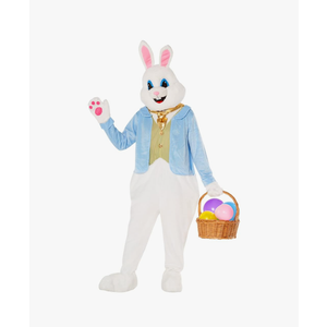 Morph Easter Bunny Costume Adult Deluxe Rabbit Mascot Outfit for Men - Perfect for Easter Costumes and Events, Standard