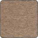 House, Home and More Skid-Resistant Carpet Indoor Area Rug Floor Mat - Black Ripple - 3 Ft X 3 Ft - Non Slip Rubber Backing, Stain Resistant, Dog Friendly, Living Room Bedroom Kitchen Entryway