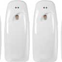 Automatic Air Freshener Spray Dispenser (4-Pack) Wall Mounted or Free Standing, Commercial and Home Use, Multiple Time Scent/Mist Release Settings for Room/Bathroom Sprayer (White)