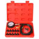 Oil Pressure Tester Tool, Oil Pressure Gauge kit, 0-140 PSI Pressure Test Diagnostic Tools, Engine Oil Pressure Tester Tool kit, for car Truck (red)