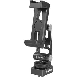 SmallRig Phone Support for DJI Stabilizers, Adjustment Phone Mount Adapter with 1/4"-20 Threaded Hole, Cold Shoe for DJI RS 4 Mini/RS 4 Pro/RS 3 /RS 3 Pro/RS 3 Mini/RS 2 / RS C2 / R S/R SC - 4301