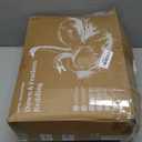 APSMILE Heavyweight Feather Down Comforter King Size - 100% Organic Cotton Quilted Thicker Winter Warmest Duvet Insert for Colder Weather/Sleepers (King, Ivory White)