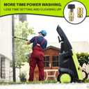 Pressure Washer Quick Connect Adapter Set for Sun Joe SPX Series, M22-15mm to 3/8" Quick Release, 5000 PSI, Complete Hassle-Free Set