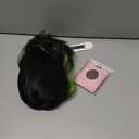 Black Wig Green Highlight Long Wavy Wig with Curtain Bang 26 Inch Ombre Black Green Wig Synthetic Heat Resistant for Women Daily Party use