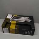 Cuisine::pro Damashiro Knife Block (Kumi, 7-Piece Chef Knife Set) - Japanese Steel Knife - Magnetic Knife Block- Damascus-Inspired Blade Kitchen Knives