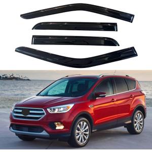 IG Window Visors Fit for 2013-2019 Ford Escape, Out-Channel Rain Guards Vent Wind Deflectors 4PC, Car Accessories for 13-19 Escape