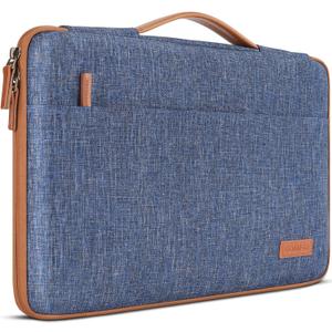 DOMISO 17.3 inch Laptop Case Sleeve Protective Cover Compatible with 17.3 inch HP Pavilion Envy 17/Lenovo IdeaPad/Acer/ASUS/Dell/Alienware/LG Gram,Water Resistant Computer Bag with Handle,Blue