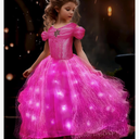UPORPOR
Light Up Pink Princess Dresses for Girls Halloween Costumes Girls Toddler Kids Teens 130
