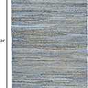 Earth First Blue Jeans (10'x10') Octagon Rug, 21x34"