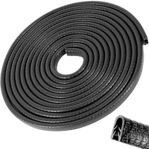 Car Door Edge Guards 32Ft(10M) Universal Rubber U Shape Edge Trim Car Door Protector Edge Guards Rubber Seal Protector for Most Car Rucks SUV Installation, No Glue Required, Black