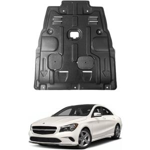 Engine Splash Shield Fit for Mercedes Benz CLA 2014-2019 CLA250 Engine Case Guard Under Cover Compatible with CLA 2015-2018 W117 Front Engine Guard Mud Flaps