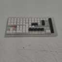 SDYZ White Keycaps - Side Print PBT Keycaps 60 65 75 100 Percent, Double Shot Shine Through Custom Key caps, 132 Keys Set, Cherry Profile, Minimalist Style for Cherry Gateron MX Switche Keyboard