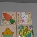 Jofan 4 Pack Easter Wooden Puzzles for Kids Toddlers Easter Toys Easter Basket Stuffers Gifts Party Favors