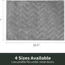 Stiio Bathroom Rugs, Bath Mats for Bathroom, Extra Soft and Water Absorbent, Non Slip Washable Muddy Mat for Floor, Tub and Shower, Front Door Entrance Inside Doormat, 24x35 Inches Grey