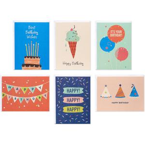 American Greetings Bulk Blank Birthday Cards Assortment (48-Count)